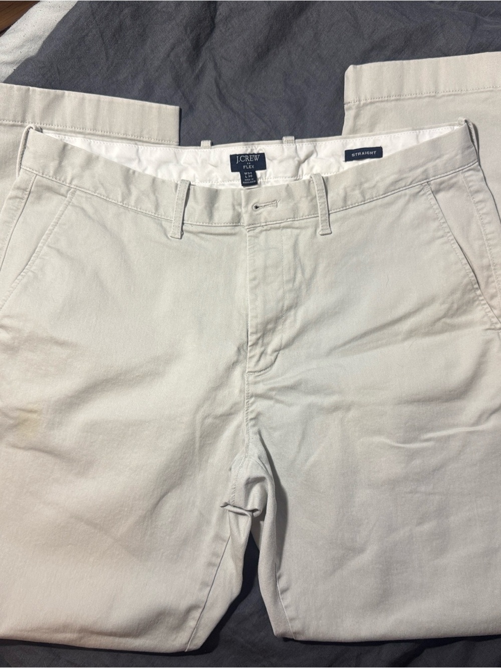 Banana Republic Men's Light Cream/Tan Chino Pants